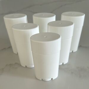 6 New empty deodorant containers